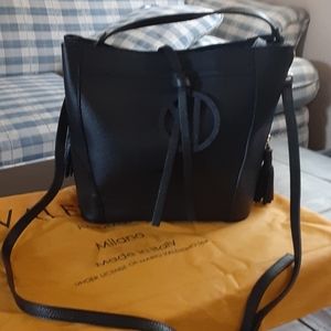 Valentino Black Leather Crossbody Bag